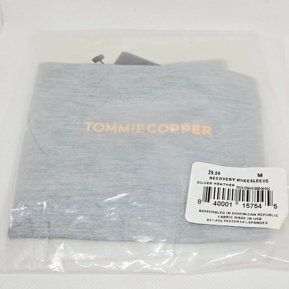 NWT TOMMIE COPPER RECOVERY KNEE SLEEVE SILVER HEATHER MEDIUM UNISEX MSRP $30 - Picture 1 of 8